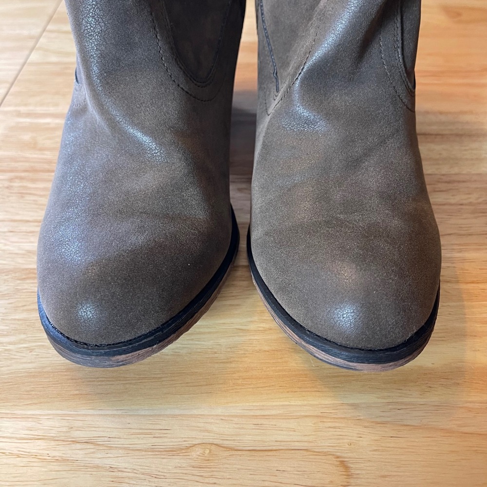 Rocket Dog Soundoff Vtg Worn Brown Ankle Boots Women's 11M Block Heel Bootie - Picture 3 of 9